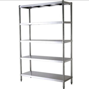 Estanteria de acero inoxidable de 5 capas  (180x50x180cm )
