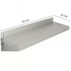 Repisa mural de acero inoxidable 90X30