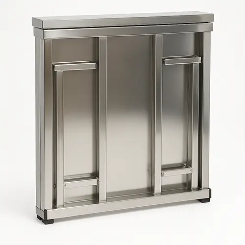 Mesa plegable/rebatible de acero inoxidable 304 70X70X76 - Imagen 4